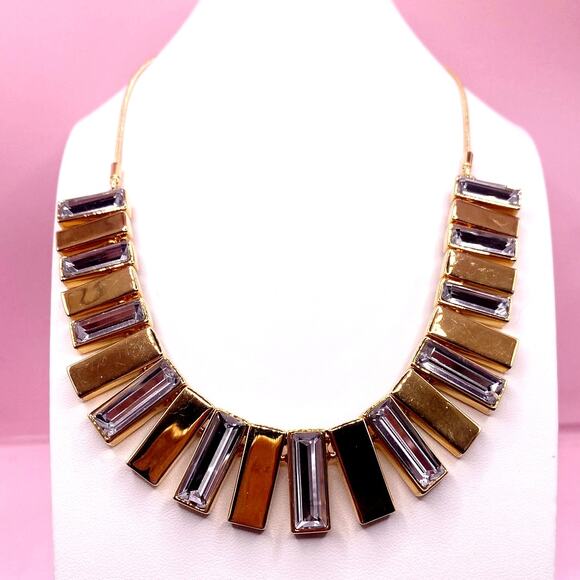 Vince Camuto Vintage Crystal Dangle Bars Necklace with Original Tag - Picture 3 of 7